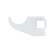 Bracket for a radiator, one -sided, white color