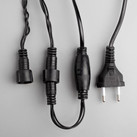 Garland "thread" 10 m, IP44, UMS, dark thread, 100 LED, glow of multi, 220 V-3