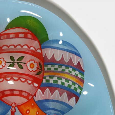 Glass stand for eggs of 10 cells of the Daillean "Easter rabbit", 24 × 20.5 cm-4