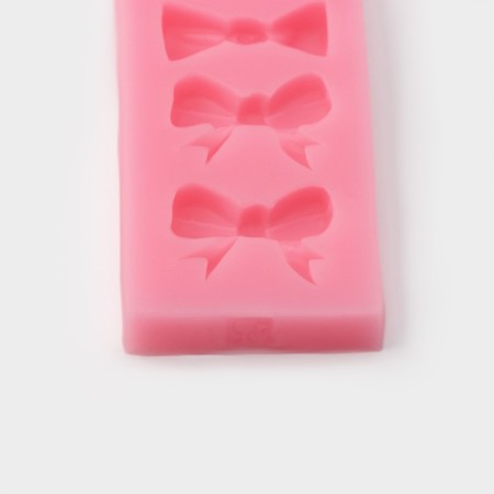 Mold Dolyana "six bows", silicone, 15 × 4.5 cm, color mix-2