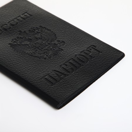 Cover for passport, black color-3