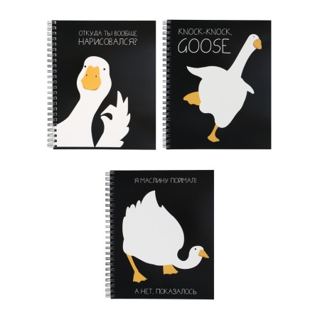 Notebook 96 liters on the crest of goose, regional charts, block offset mix