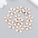 Decor for creativity plastic "Flower with pearl" white, gold 0.3x1.8x1.8 cm