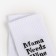 Women's socks, white color/wine, size 35-37