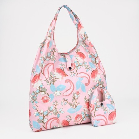 Permanent bag on the button, pink color