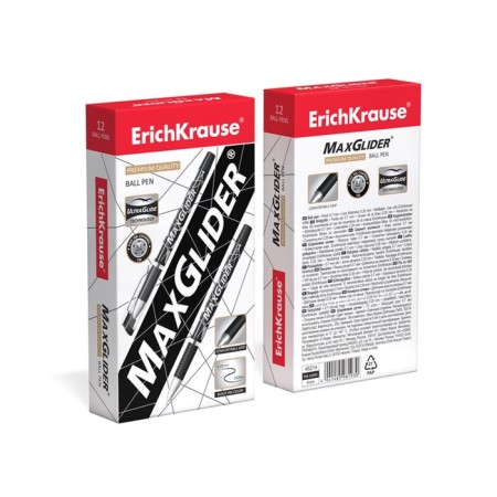 Ballic handle Erich Krause Maxglider, Ultra Glide, Supercomfortable Letter, Black Core-3