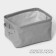 Storage basket with handles LadOM, 23 × 16 × 12 cm, color gray color