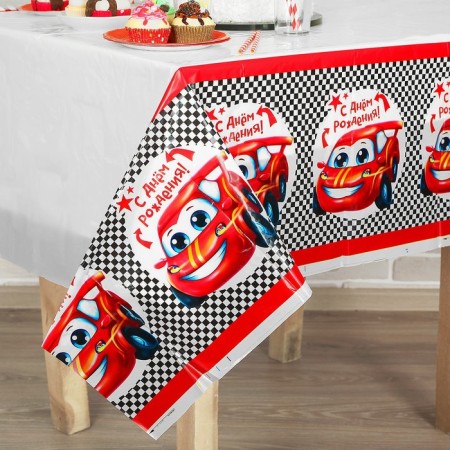 One -time tablecloth “Be the first!”, 180x137 cm-1