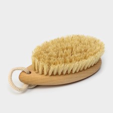 Dry massage brush, natural tampico fiber, 112 bundles