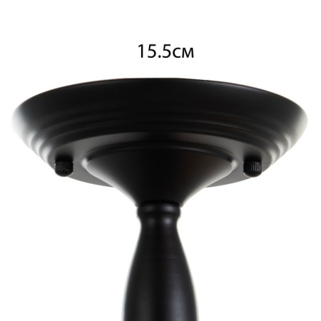 Svetogor chandelier "summer" 6x60W E27 black-3