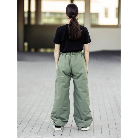 Insulated pants for children, height 176 cm, laurel color-3