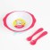 A set of children's dishes "I love delicious", a plate on a suction cup 250ml, fork, spoon