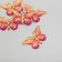Decor for creativity Plastic "Butterfly with golden lines" MIX 2.3x3.8 cm