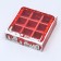 Box for 9 sweets with the shell "House of Santa Claus", 13.7 x 13.7 x 3.5 cm