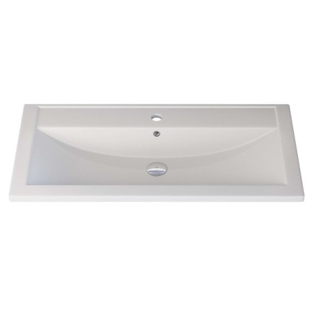Sink uperwood Foster Quartz 90 cm, quartz, white matte, jasmine-2