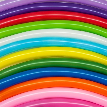 Twisting ball 260, metal, set 100 pcs., Mix color-1