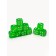 Playing bones, 1.6 x 1.6 cm, set 50 pcs, green