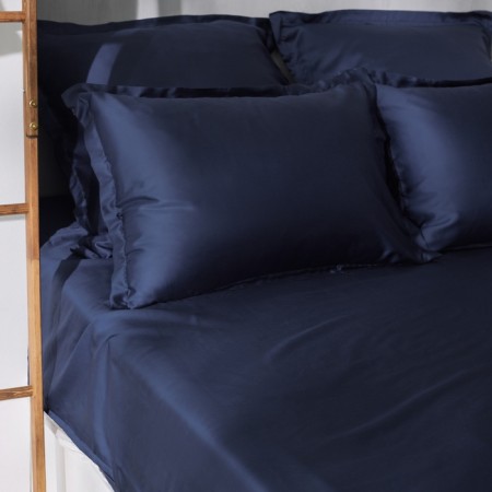 Slip on the elastic band SL Home Tencel 160*200+30 cm, col. blue-1