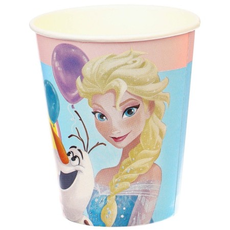 A glass of paper "Happy Birthday!", 250 ml, cold heart-1