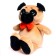 Soft toy "dog pugs", with a red bow-butch, 25 cm