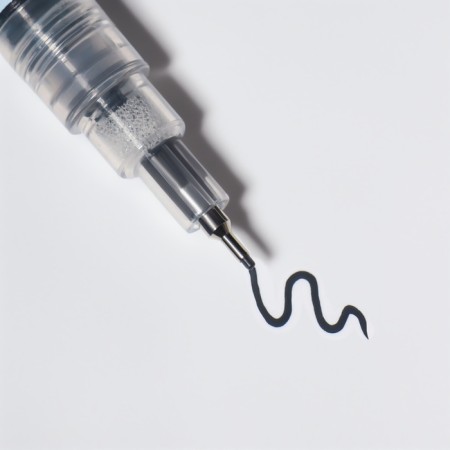 Nail design marker, thin, acrylic, 13.7 cm, black color-4