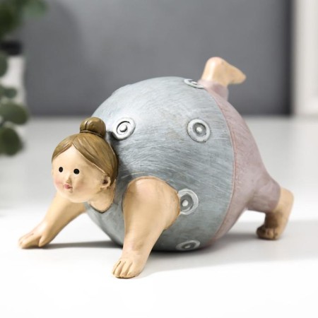 Souvenir Polystone "Pyschochka - Fitness" 8.5x8.5x13.5 cm