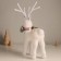 Decor "White Deer in Beads" 29x16x8 cm