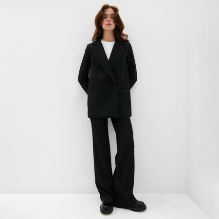 Women's jacket Minaku: classic color black, size 52-5