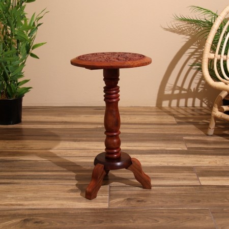 Carved table 30x30x54 cm-1