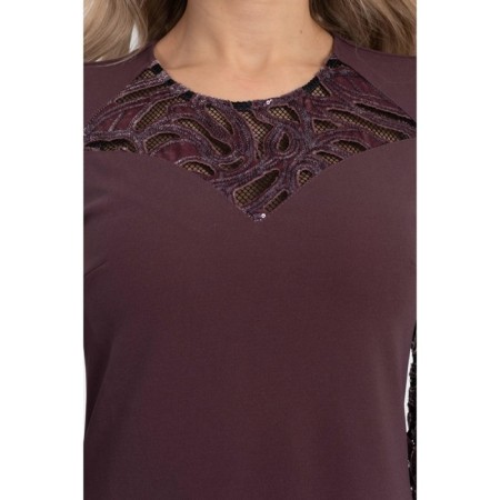 Women's dress, size 42, brown color-7