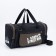 Road bag on lightning, 3 outer pockets, long belt, black color/hack