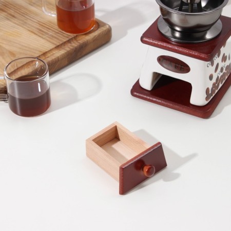 Manual coffee grinder "Coffee mesh", 10 × 10 × 18 cm, ceramic case-3