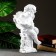 Figure "Angel with a bowl" White, 13x15x43cm