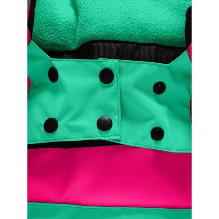 Ski costume for a girl, height 152 cm, green color-9