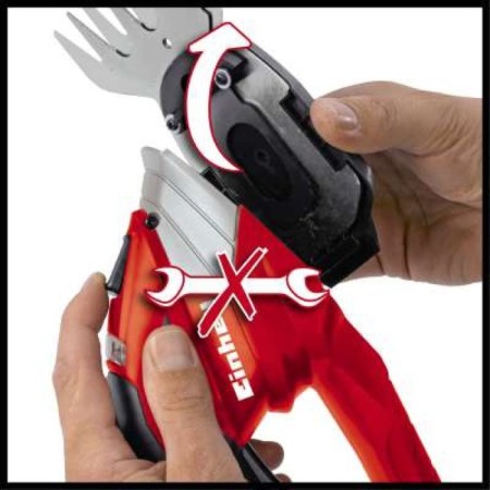 Einhell GE-CG 12 LI, 12 V, interchangeable nozzles, telescopic handle-2