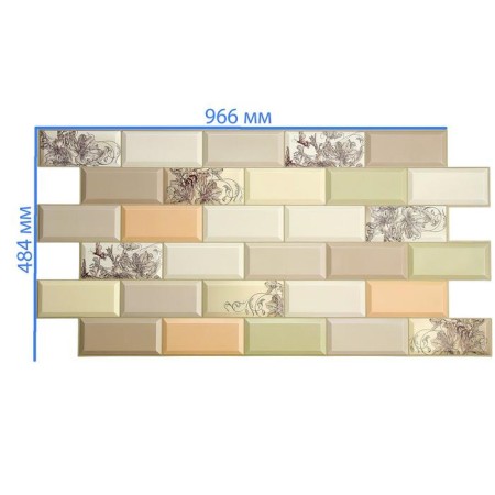 PVC tile panel AR NUVO 962x484 mm-1