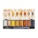 Watercolor paints, mother -of -pearl, + brush, in a plastic box, 8 colors