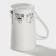 Porcelain share mug "Cat Day", 380 ml, white color