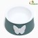 Universal bowl for animals 2 in 1 "butterfly" plastic, 14 x 8 cm, green