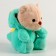 Soft toy "Bear" in a suit, 23 cm, turquoise color