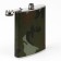 Gift set 5 in 1 "khaki": a flask 270 ml, a pen, keychain, 2 piles