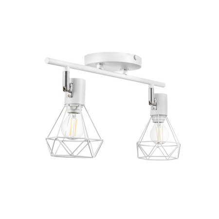 Louisiana lamp 2x60W E14 white/chrome-4