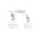 Louisiana lamp 2x60W E14 white/chrome