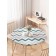 The tablecloth on the table “Grace of zigzags”, round, oxford, elastic band, size 120x120 cm, diameter 75-100 cm