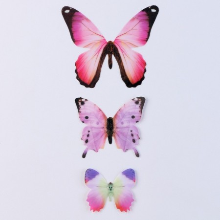Set for decorating "Butterflies", 12 pcs., Pink color-2