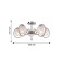 Fabbio chandelier, 8x40W E14, Nickel color