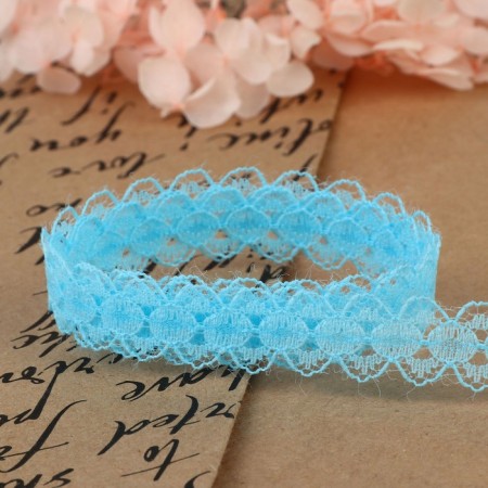 Capricon lace, 15 mm × 10 ± 1 m, blue color-3