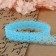 Capricon lace, 15 mm × 10 ± 1 m, blue color