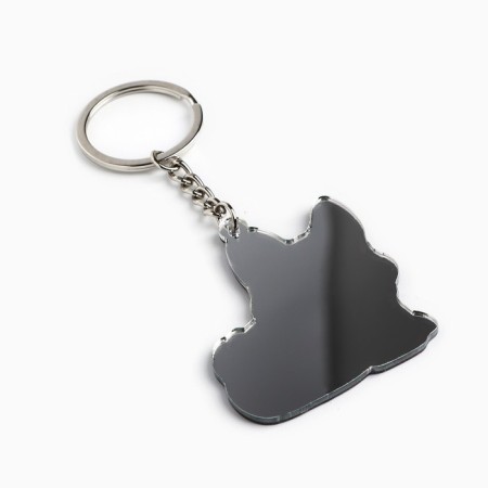 Key keychain mirror "best", 9.4 x 4.8 cm-3
