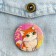 Sunset icon "Red Kitten", D = 38mm